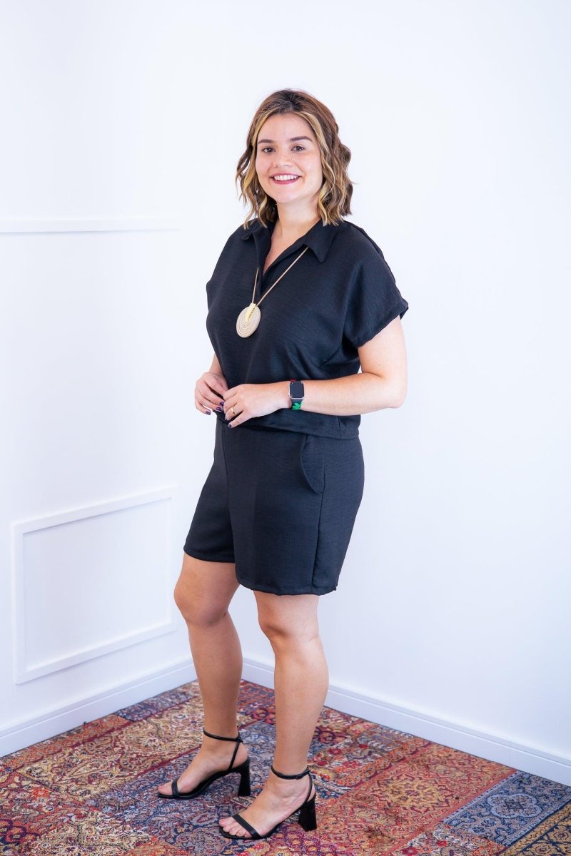 Conjunto Salvador - Bermuda e Blusa em Linho Light