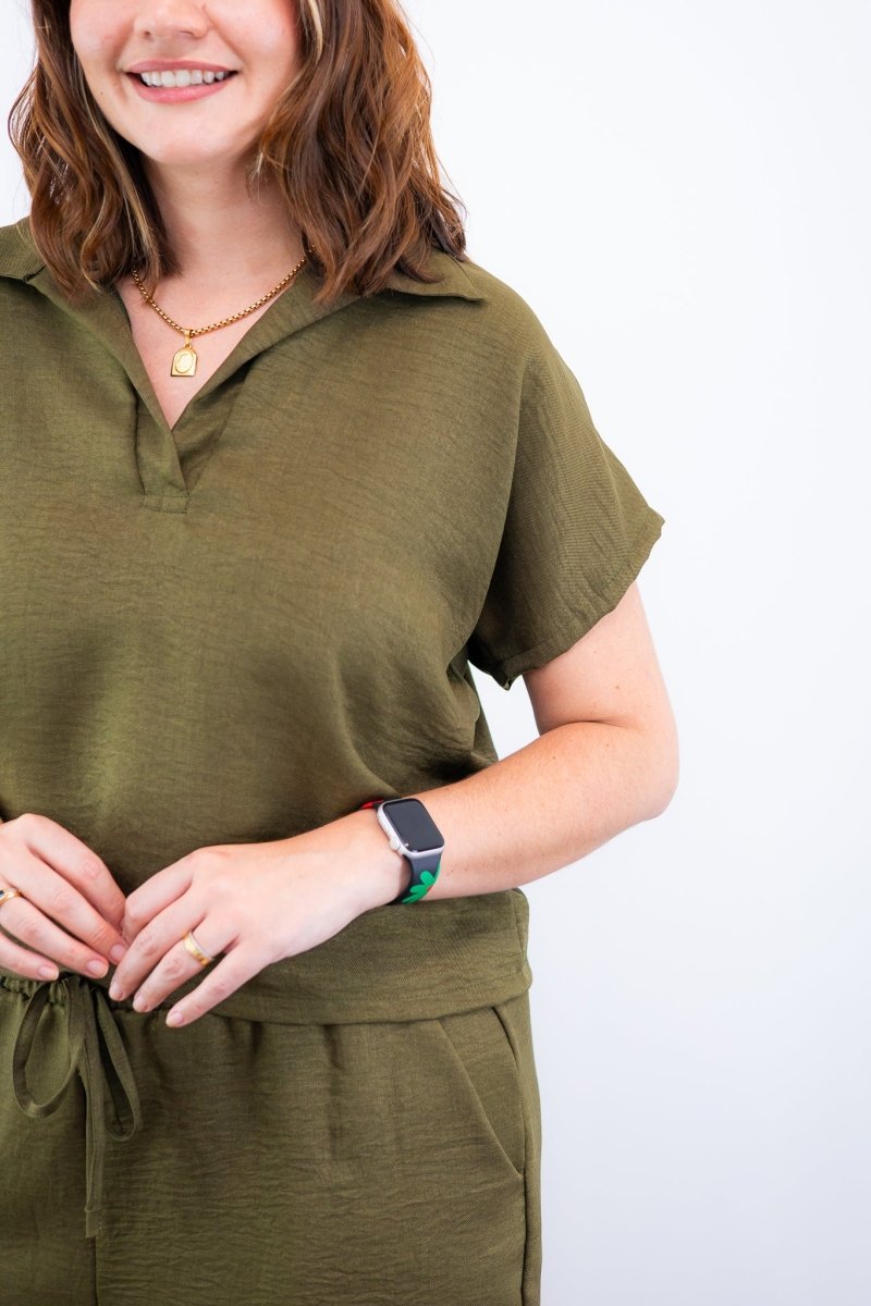 Conjunto Salvador - Bermuda e Blusa em Linho Light