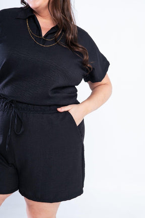 Conjunto Salvador - Bermuda e Blusa em Linho Light