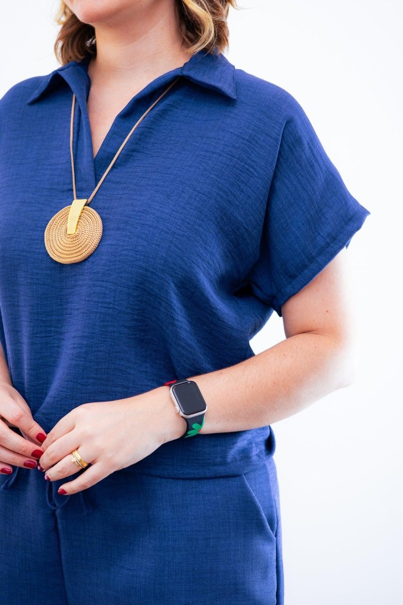 Conjunto Salvador - Bermuda e Blusa em Linho Light