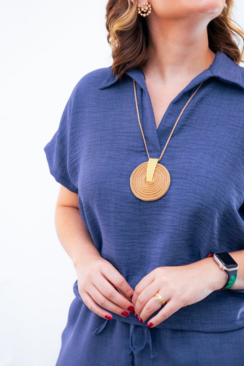 Conjunto Salvador - Bermuda e Blusa em Linho Light