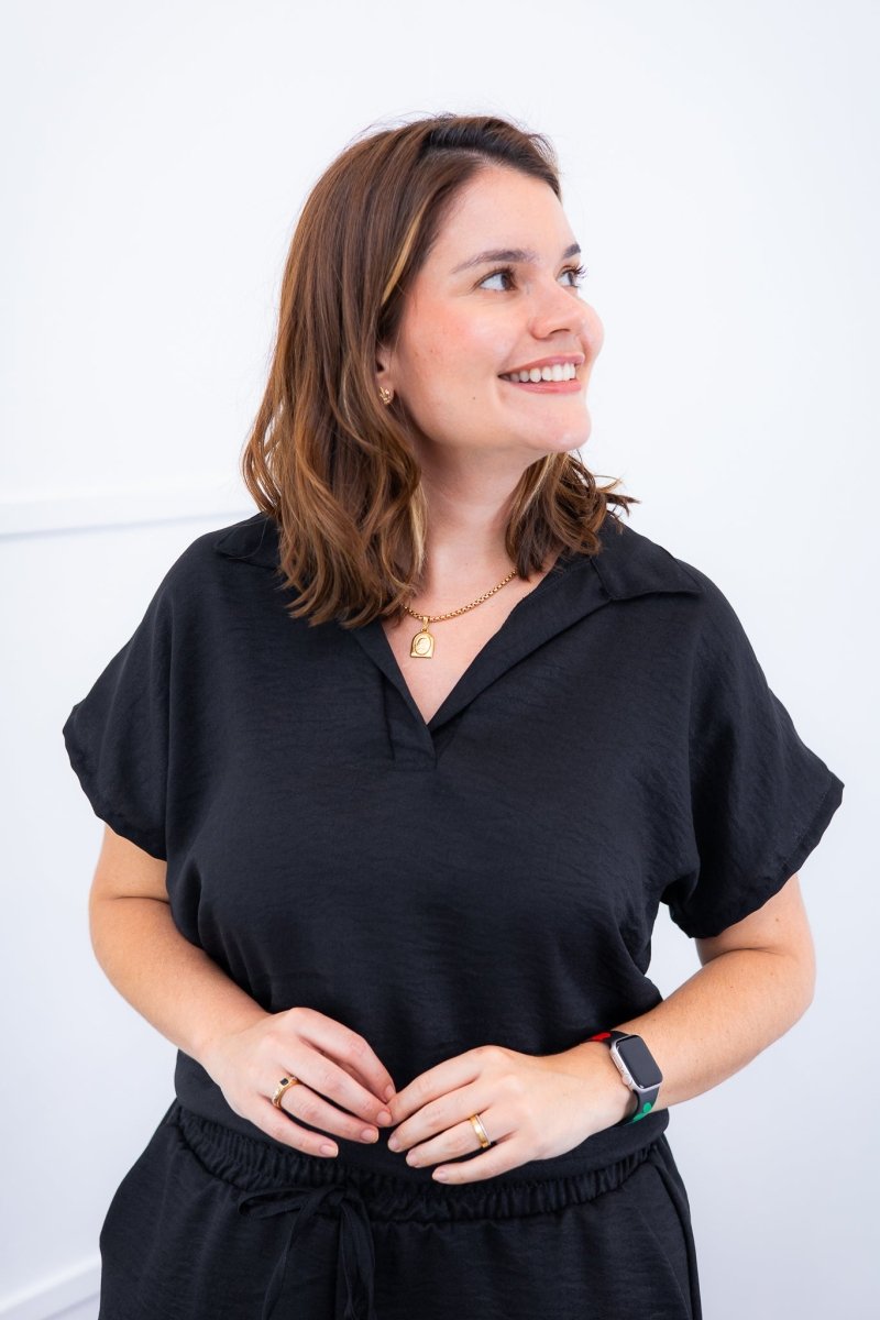 Conjunto Salvador - Bermuda e Blusa em Linho Light