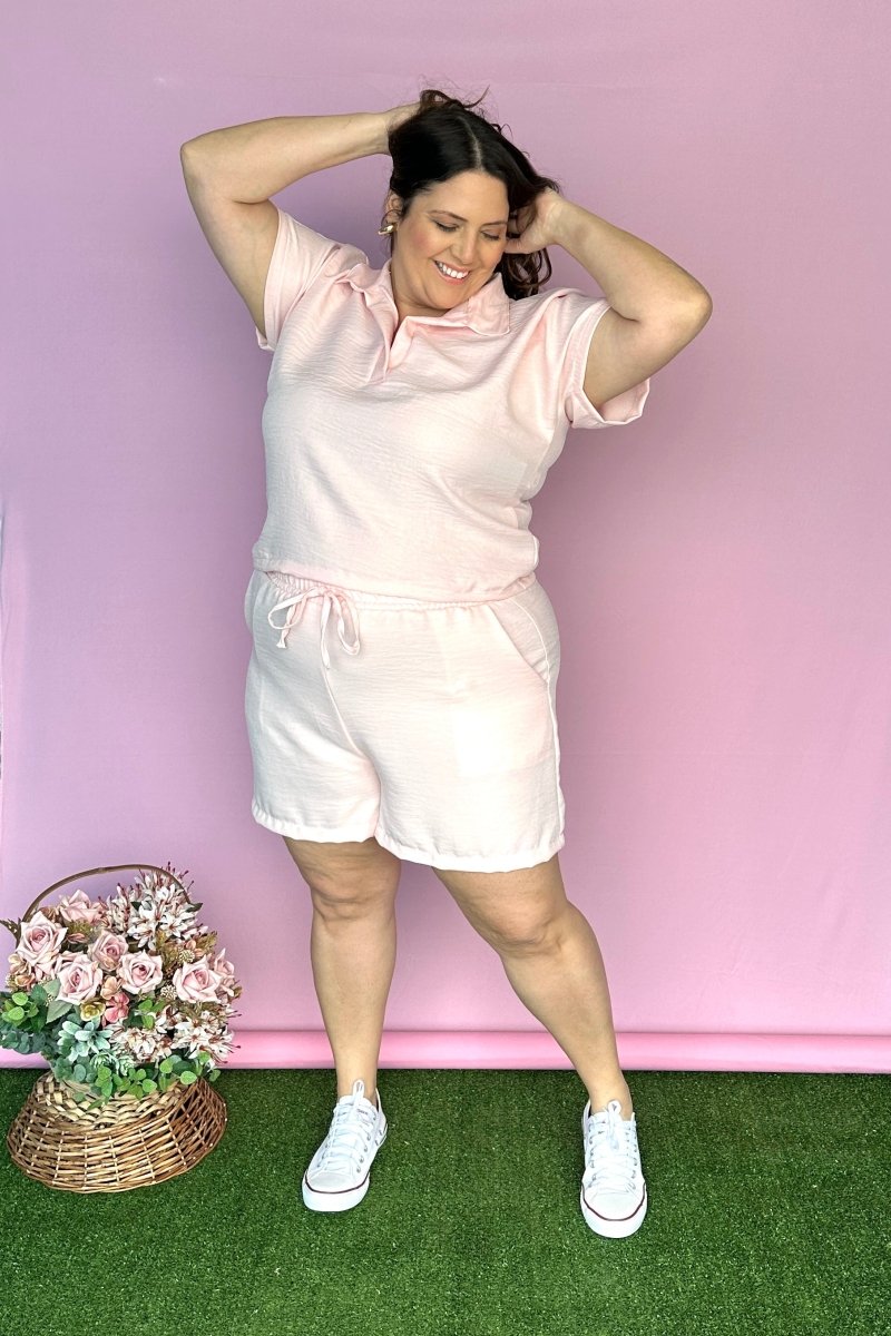 Conjunto Salvador - Bermuda e Blusa em Linho Light