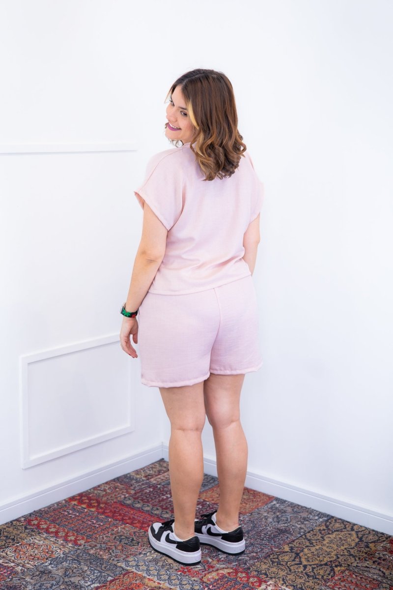 Conjunto Salvador - Bermuda e Blusa em Linho Light