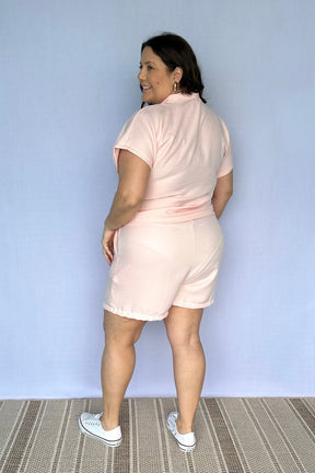 Conjunto Salvador - Bermuda e Blusa em Linho Light