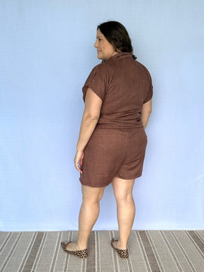 Conjunto Salvador - Bermuda e Blusa em Linho Light