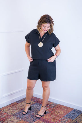 Conjunto Salvador - Bermuda e Blusa em Linho Light