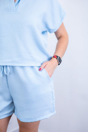 Conjunto Salvador - Bermuda e Blusa em Linho Light