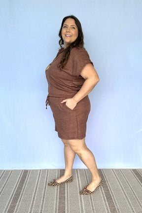 Conjunto Salvador - Bermuda e Blusa em Linho Light