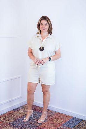 Conjunto Salvador - Bermuda e Blusa em Linho Light