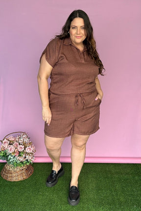 Conjunto Salvador - Bermuda e Blusa em Linho Light