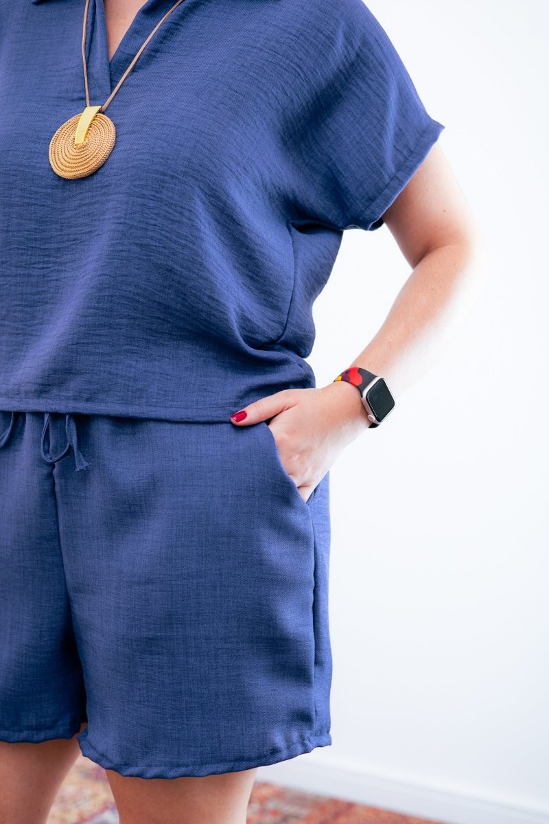 Conjunto Salvador - Bermuda e Blusa em Linho Light