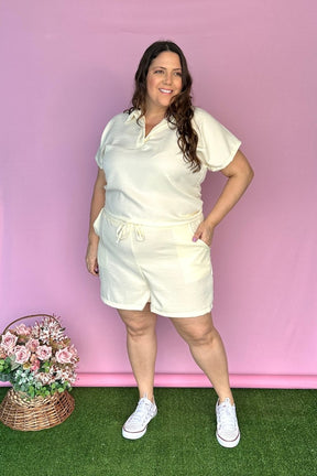 Conjunto Salvador - Bermuda e Blusa em Linho Light