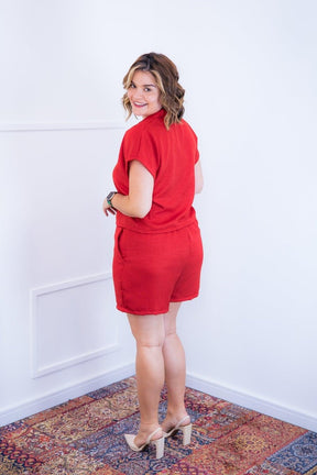 Conjunto Salvador - Bermuda e Blusa em Linho Light