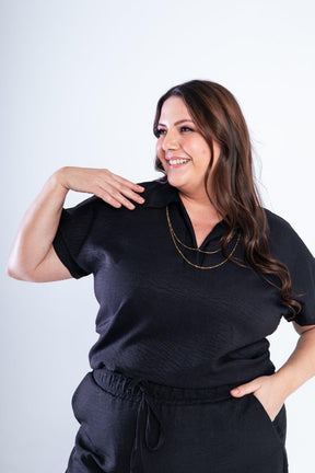 Conjunto Salvador - Bermuda e Blusa em Linho Light