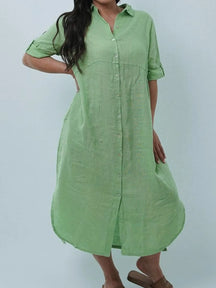 Chemise Giovana Lisa Longa e Mullet Linho Italiano