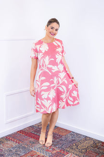 Vestido Sara - Malha Confort Deluxe Midi com Mangas e Bolsos