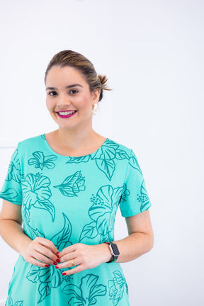 Vestido Sara - Malha Confort Deluxe Midi com Mangas e Bolsos