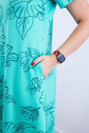 Vestido Sara - Malha Confort Deluxe Midi com Mangas e Bolsos