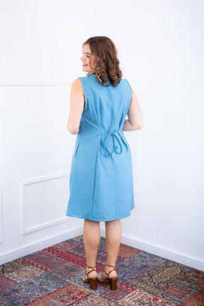 Vestido Vanessa – Midi Regata Ajustável em Viscose Marrant
