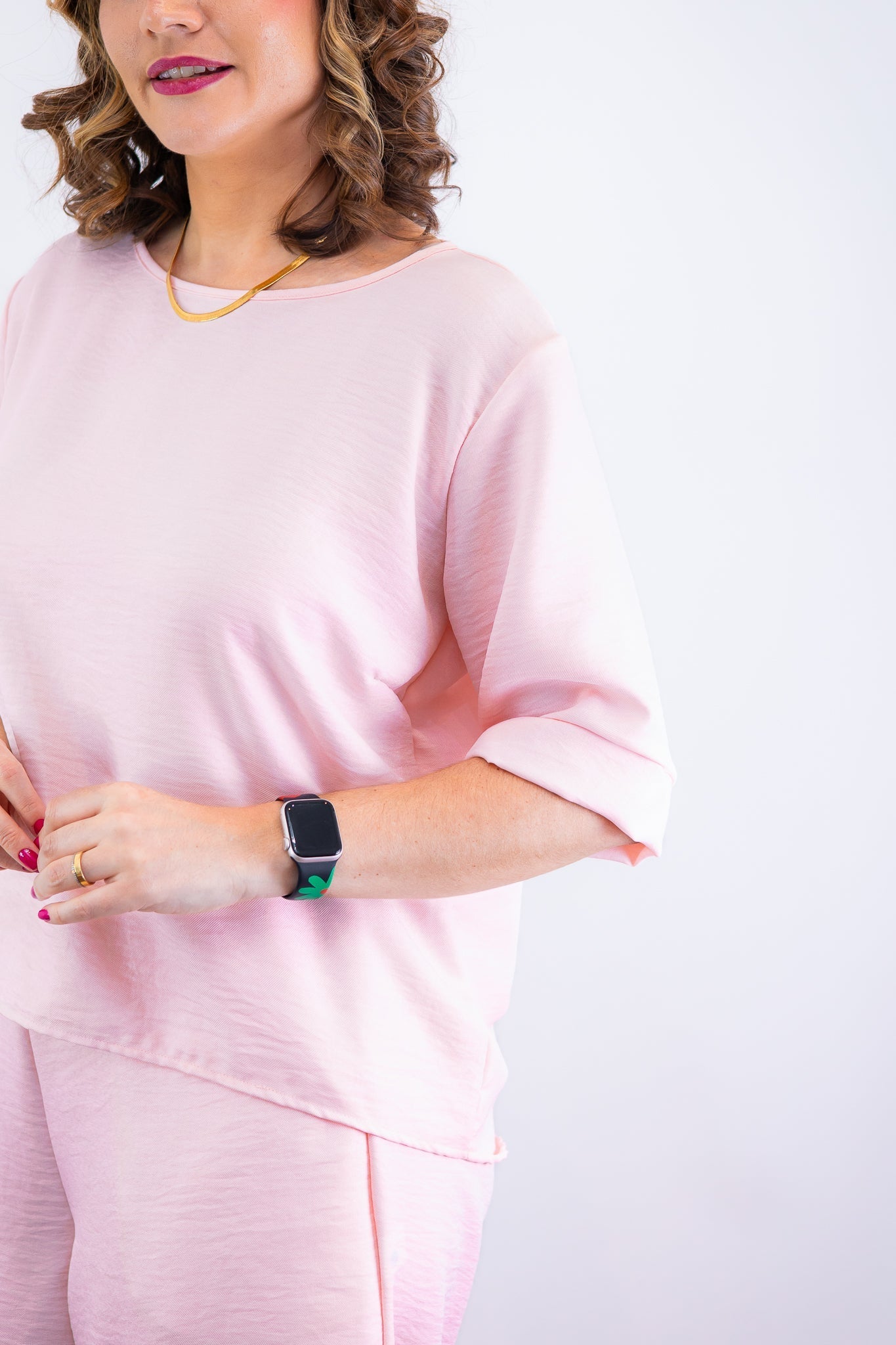 Conjunto Dulce –  Blusa Oversized e Bermuda com Bolsos em Linho Light