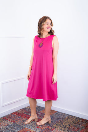 Vestido Sofia - Malha Confort Regata Midi