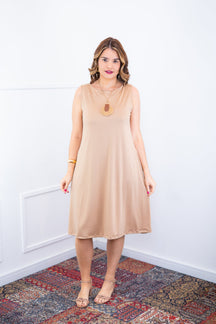 Vestido Sofia - Malha Confort Regata Midi