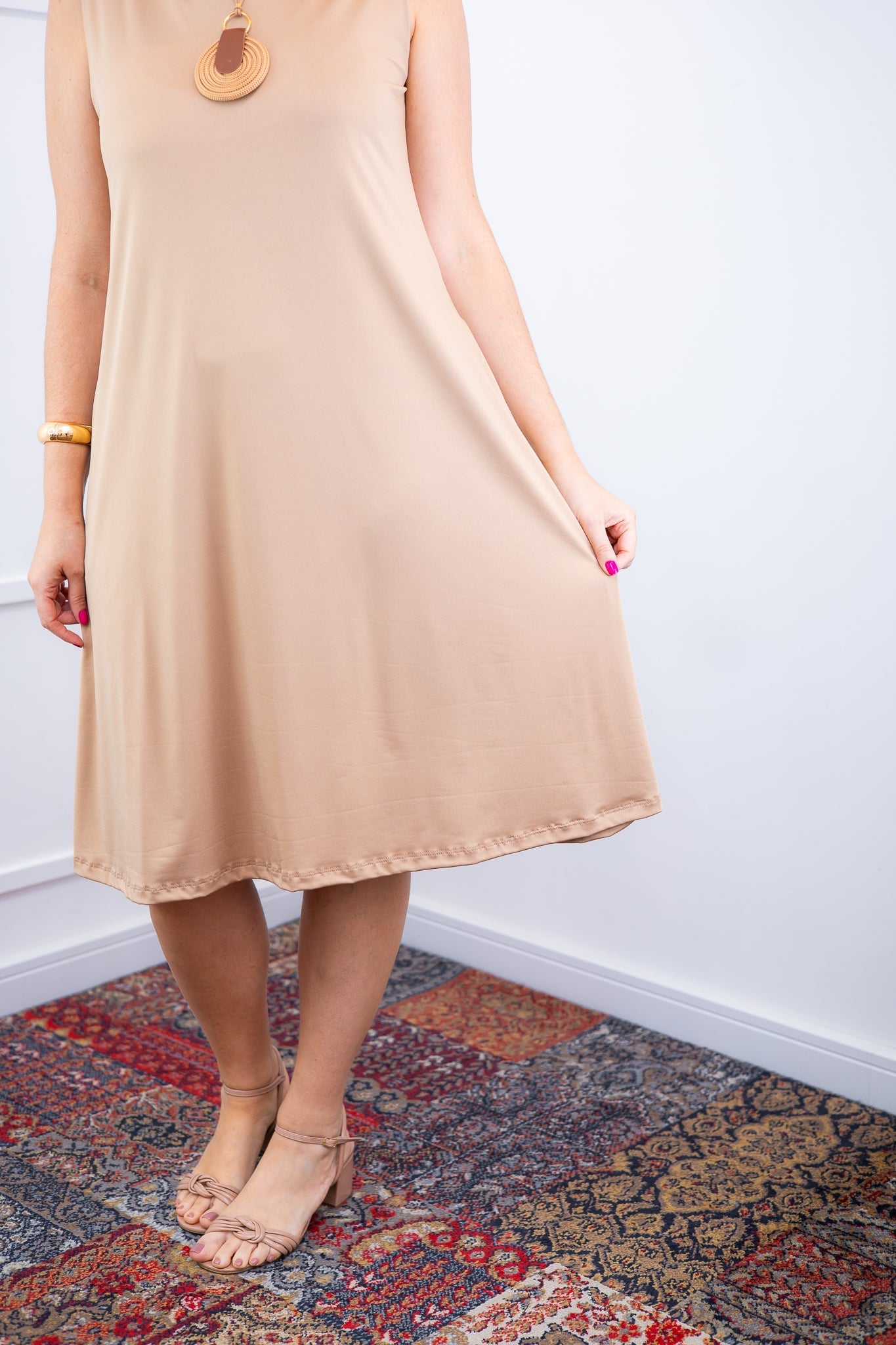 Vestido Sofia - Malha Confort Regata Midi