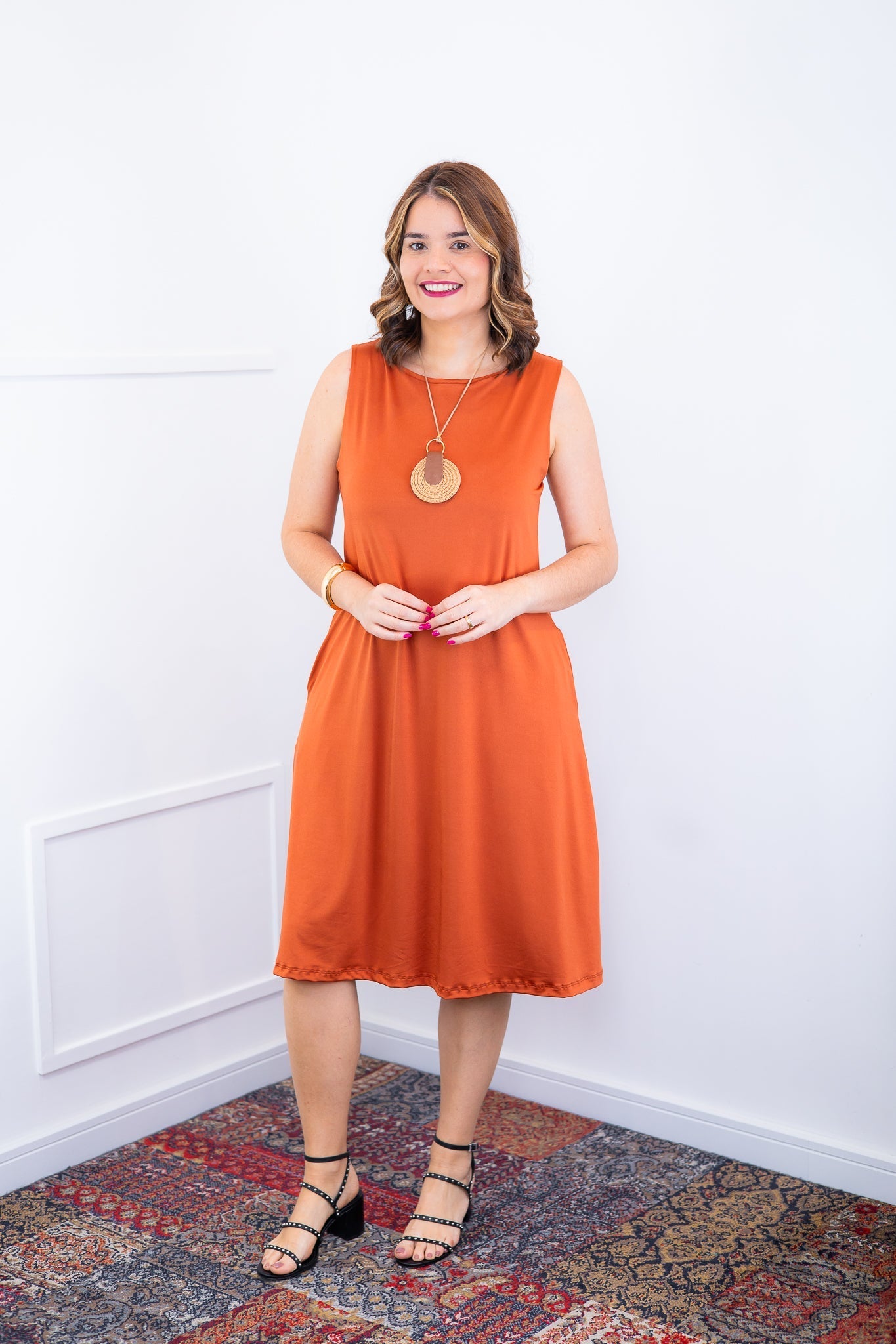 Vestido Sofia - Malha Confort Regata Midi