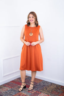 Vestido Sofia - Malha Confort Regata Midi