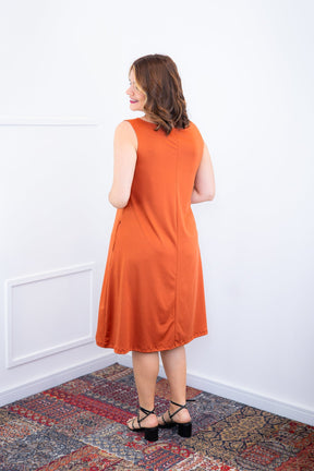 Vestido Sofia - Malha Confort Regata Midi