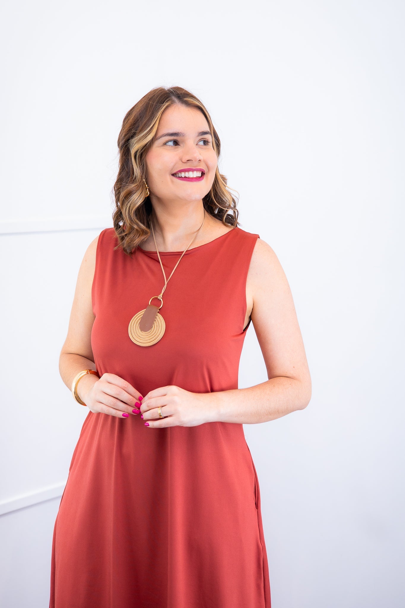 Vestido Sofia - Malha Confort Regata Midi