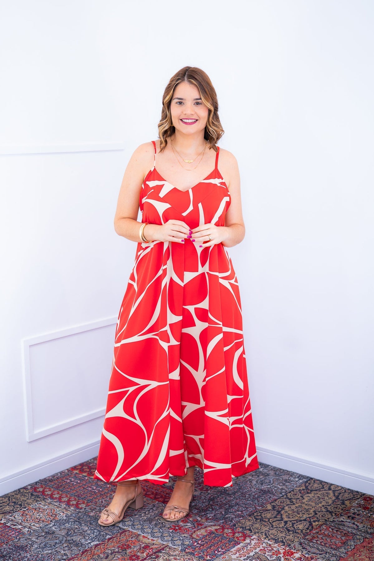 Macacão Grécia – Pantalona em Crepe com Alça Ajustável