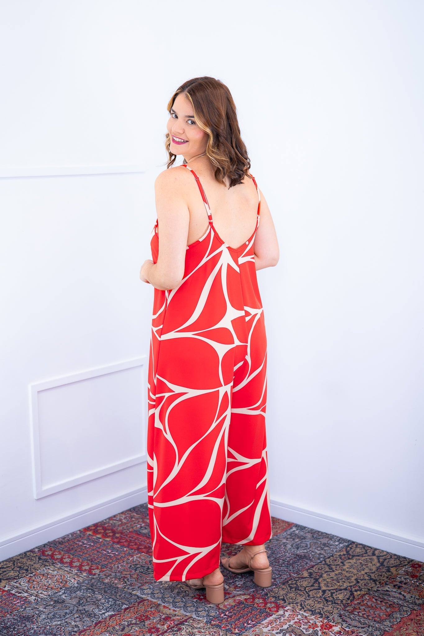 Macacão Grécia – Pantalona em Crepe com Alça Ajustável