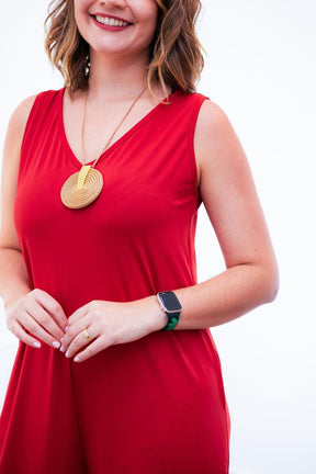 Macacão Aurora - Regata Decote V em Malha Confort