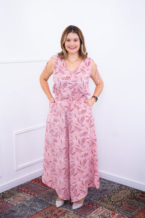 Macacão Caribe - Pantalona em Crepe com Decote V