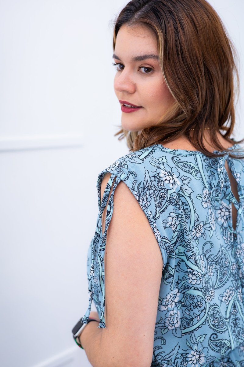 Macacão Caribe - Pantalona em Crepe com Decote V