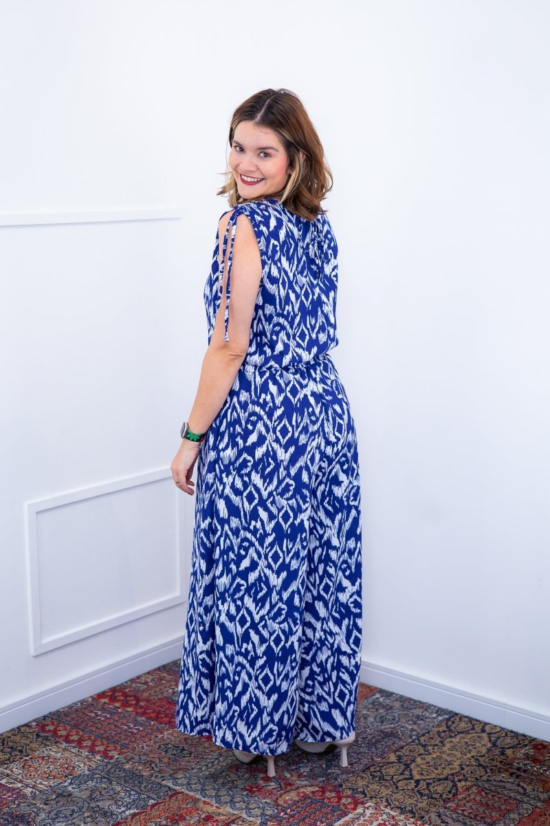 Macacão Caribe - Pantalona em Crepe com Decote V