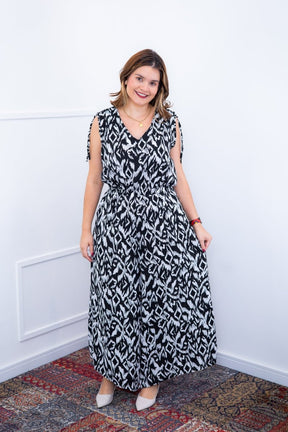 Macacão Caribe - Pantalona em Crepe com Decote V