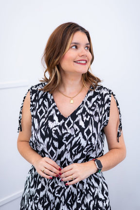 Macacão Caribe - Pantalona em Crepe com Decote V