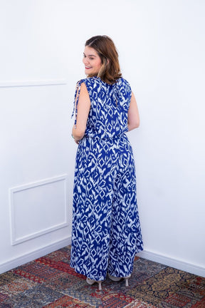 Macacão Caribe - Pantalona em Crepe com Decote V