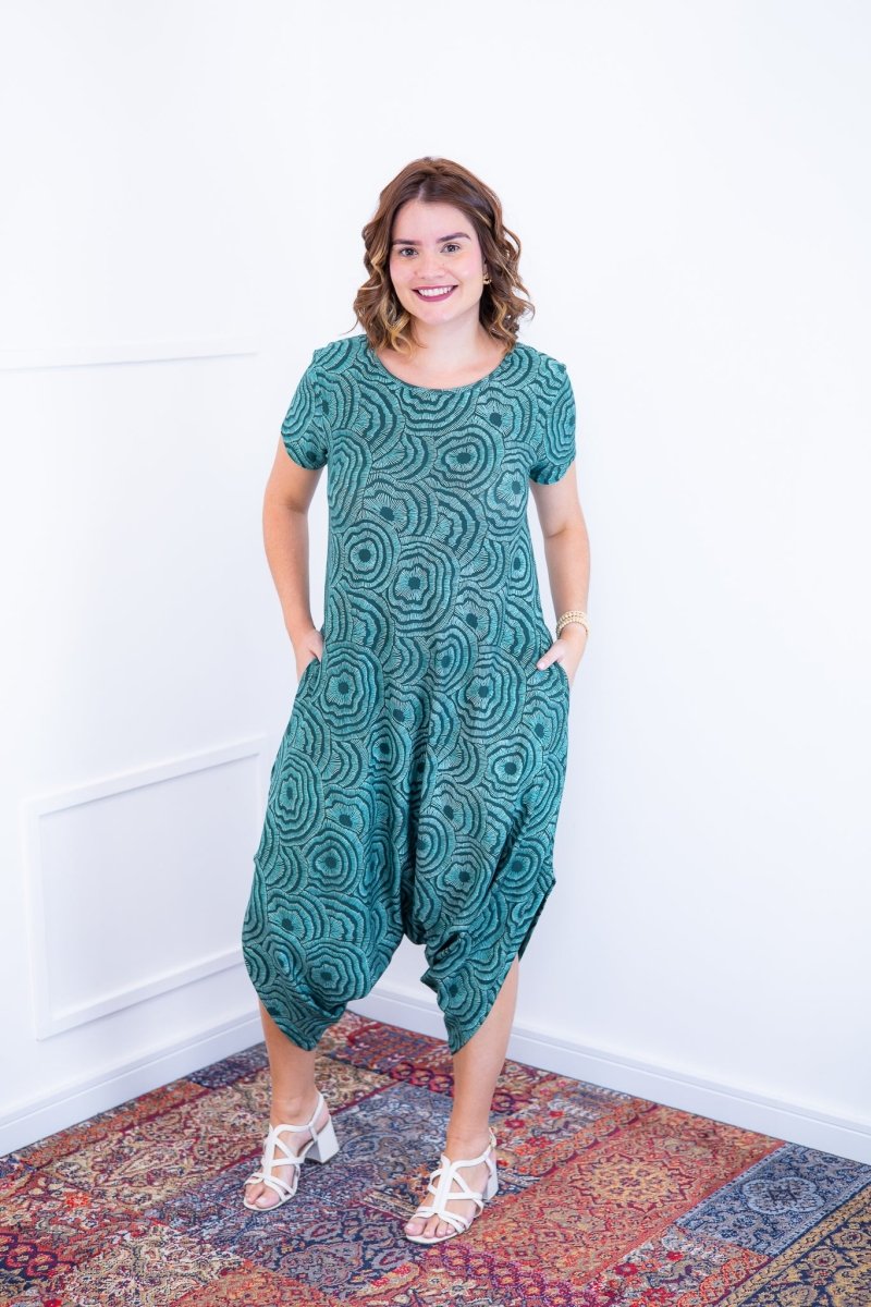 Macacão Fênix - Saruel com Bolsos em Viscolycra