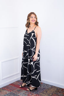 Macacão Grécia – Pantalona em Crepe com Alça Ajustável