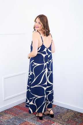 Macacão Grécia – Pantalona em Crepe com Alça Ajustável