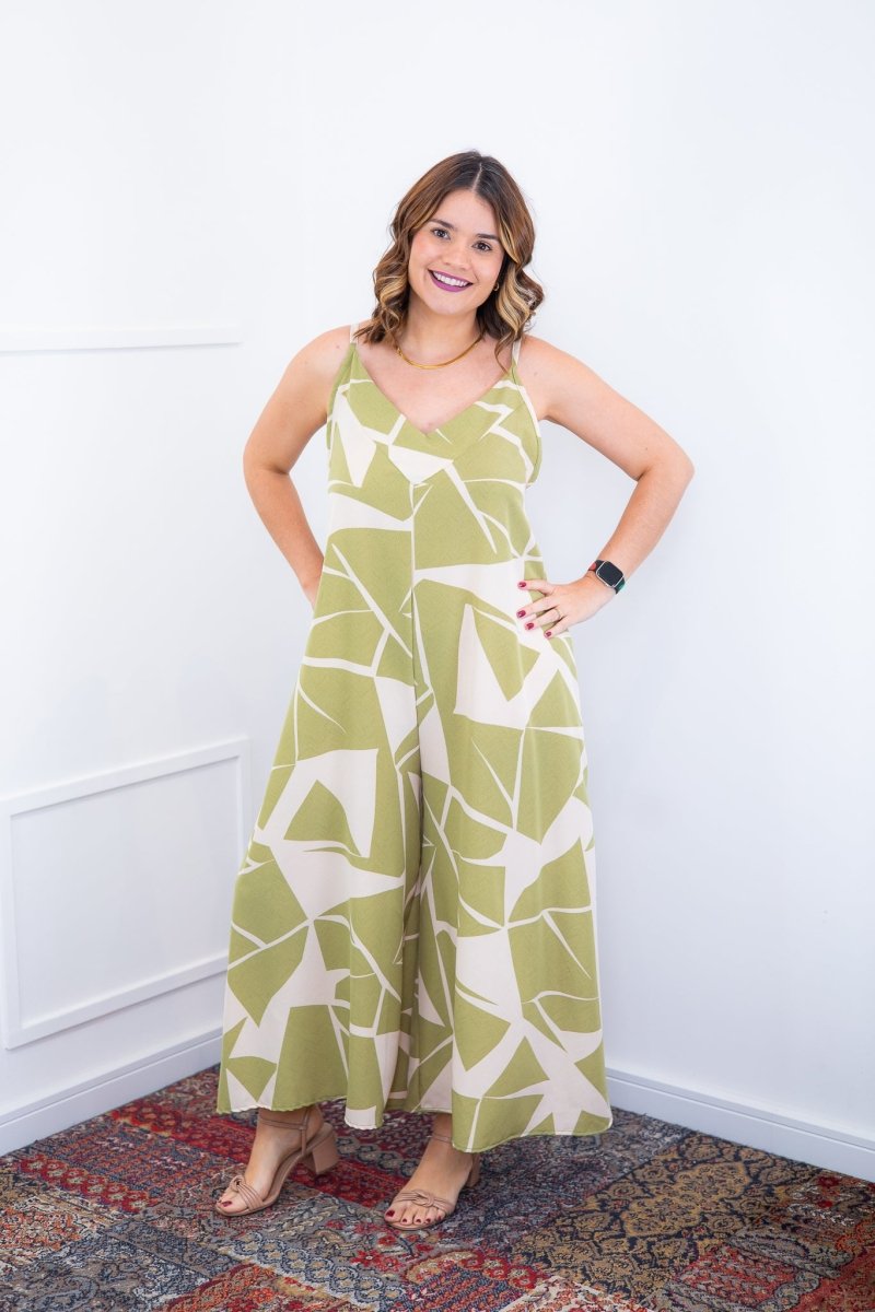 Macacão Grécia – Pantalona em Crepe com Alça Ajustável