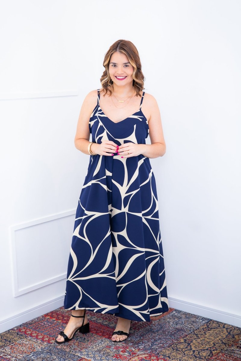 Macacão Grécia – Pantalona em Crepe com Alça Ajustável