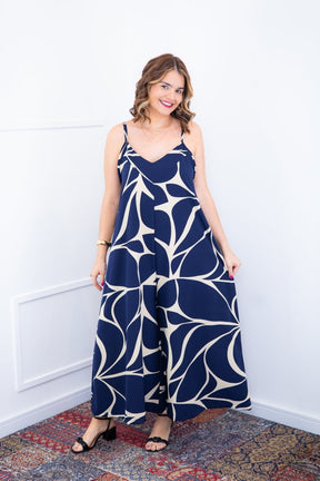 Macacão Grécia – Pantalona em Crepe com Alça Ajustável