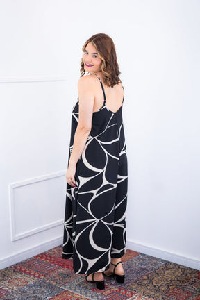 Macacão Grécia – Pantalona em Crepe com Alça Ajustável