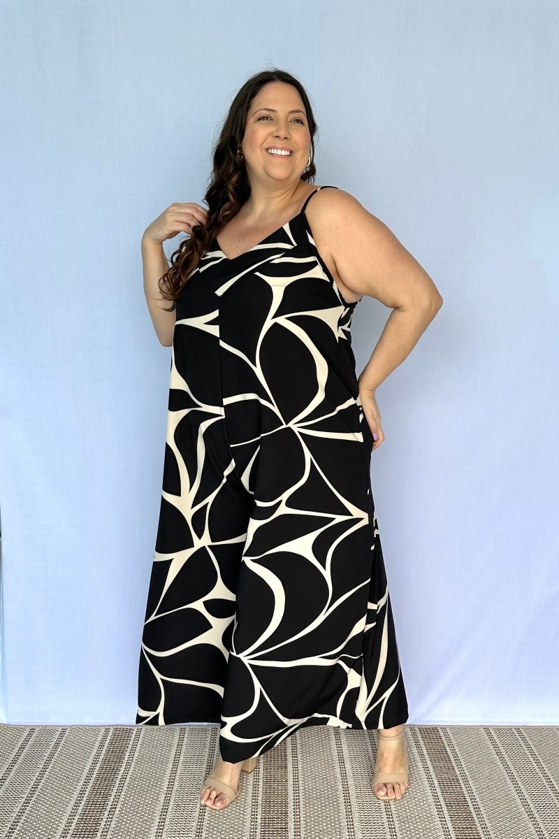 Macacão Grécia – Pantalona em Crepe com Alça Ajustável