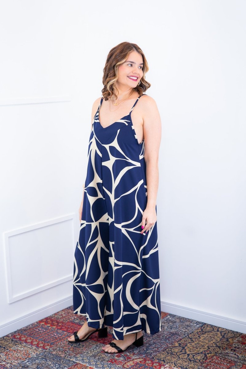 Macacão Grécia – Pantalona em Crepe com Alça Ajustável